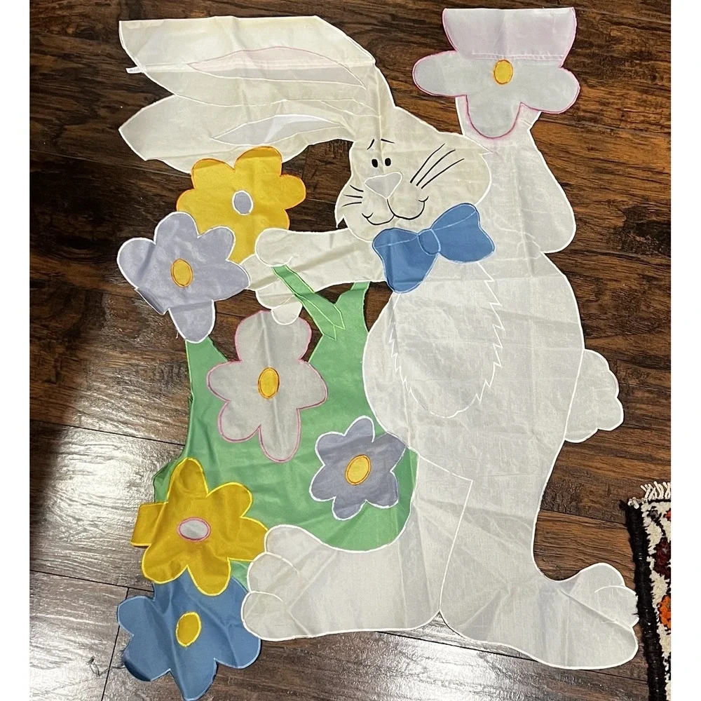 Vintage Easter Bunny Flag 27x36